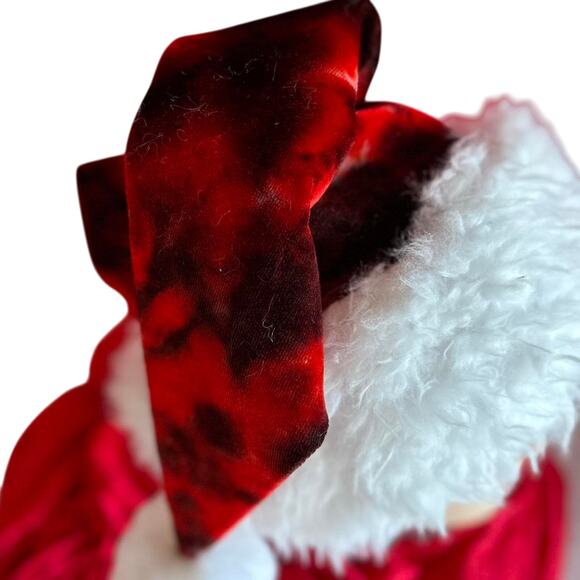 Santa Hat Handmade Holiday Wear Christmas Hat Old Saint Nick Hippie Festive - Picture 5 of 7